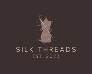 Mannequin Needle Thread logo design