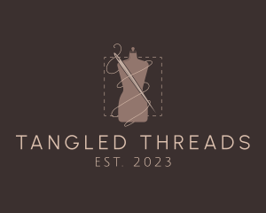 Mannequin Needle Thread logo design