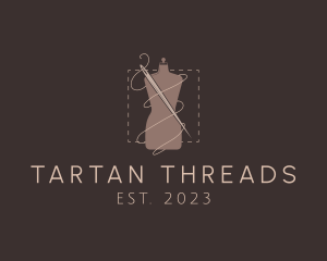 Mannequin Needle Thread logo design