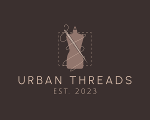 Mannequin Needle Thread logo design