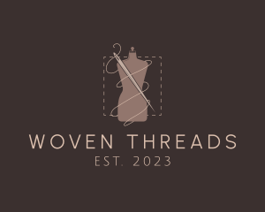 Mannequin Needle Thread logo design