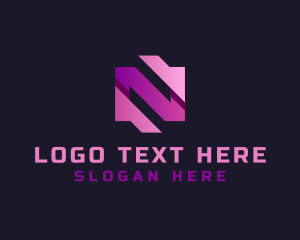 App - Gradient Tech Cyber App logo design