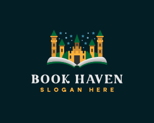 Bookstore - Castle Bookstore Learning logo design