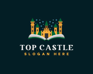Castle Bookstore Learning logo design