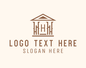 Column - Wood House Architecture Realty logo design