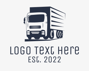 Distribution - Express Service Truck logo design