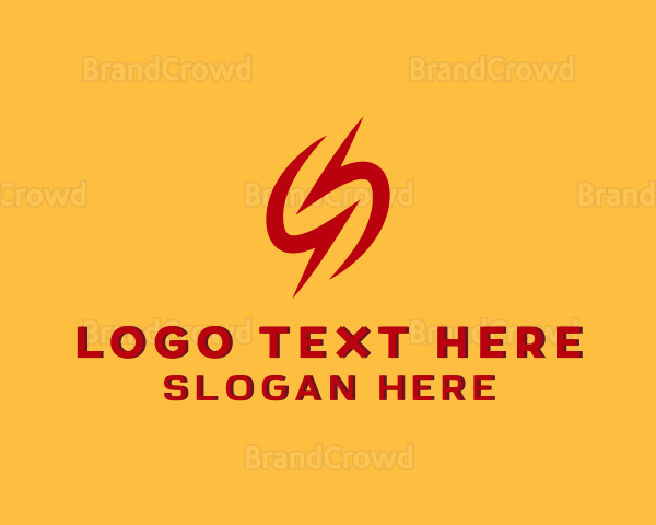 Lightning Charge Power Letter S Logo