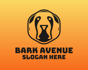 Bark - Hexagon Silhouette Dog logo design