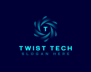 Twist - HVAC Tech Vortex logo design