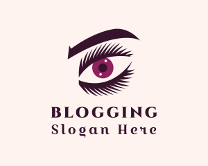 Makeup Artist - Cosmetic Eye Eyelashes logo design