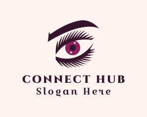 Cosmetic Eye Eyelashes logo design