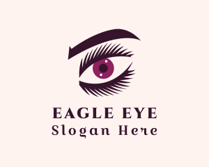 Cosmetic Eye Eyelashes logo design