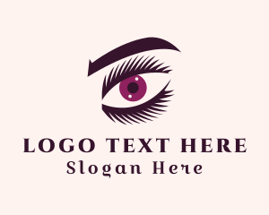 Cosmetic Eye Eyelashes Logo