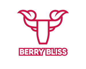 Red Modern Bull logo design