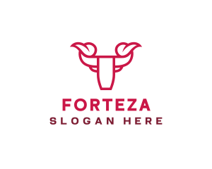 Buffalo Bull Horn logo design