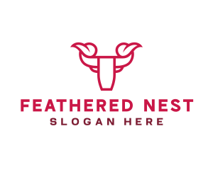 Buffalo Bull Horn logo design