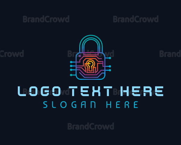 Circuit Tech Padlock Logo