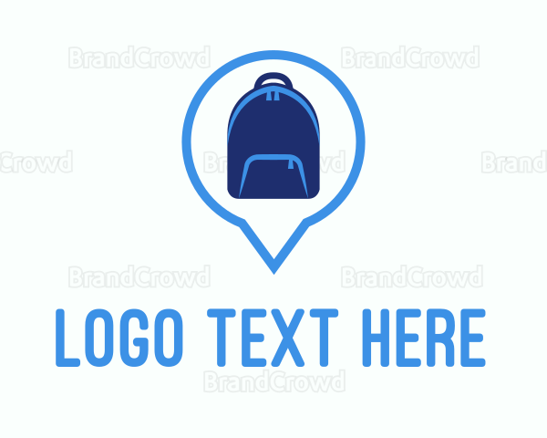 Backpack Location Pin Logo