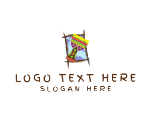 Music School - Tropical Music Drum logo design