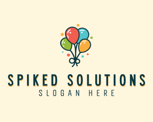 Balloon Party Celebration Logo