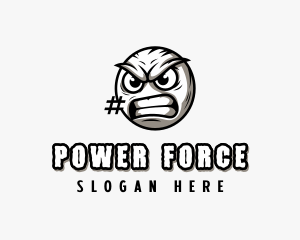 Angry Offensive Emoji logo design