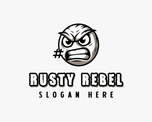 Angry Offensive Emoji logo design