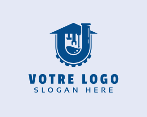 Tools - House Pipe Plumbing logo design