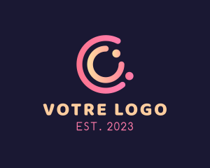 Customer Service - Gradient Orbit Telecommunications logo design