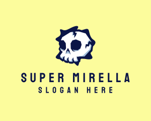 Bone - Spooky Skull Halloween logo design