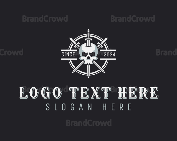 Combat Skull Weaponry Logo