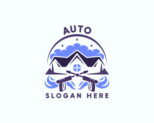 Restoration - Pressure Washer Maintenance logo design