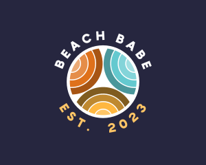 Tropical Beach Resort logo design