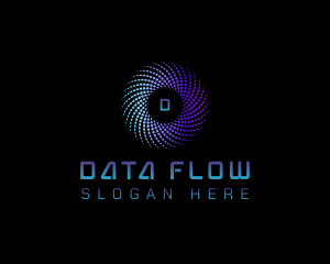 Swirl Data Tech logo design