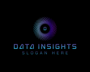 Swirl Data Tech logo design