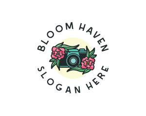 Flower Camera Photography logo design