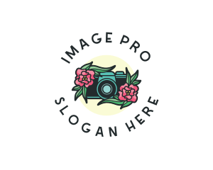 Flower Camera Photography logo design