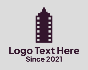 Theater - Film Tower Reel logo design