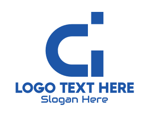 Program - Blue Tech CI logo design