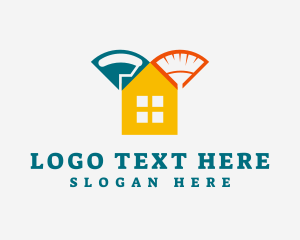 House - House Decor Painting logo design