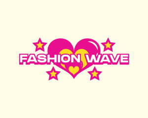 Trend - Retro Fashion Heart logo design