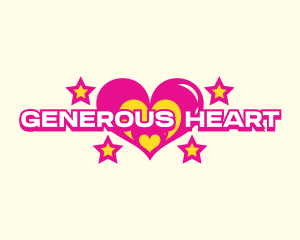 Retro Fashion Heart logo design