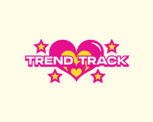 Retro Fashion Heart logo design