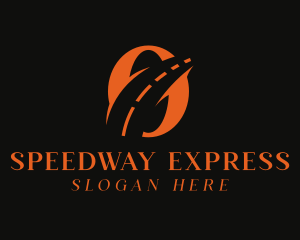 Highway - Orange Highway Letter O logo design