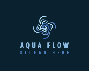 Flow - Motion Flow Vortex logo design
