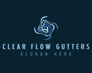 Motion Flow Vortex logo design