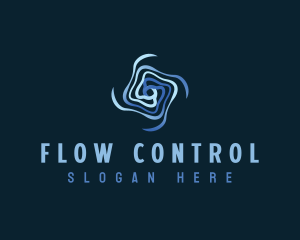 Motion Flow Vortex logo design