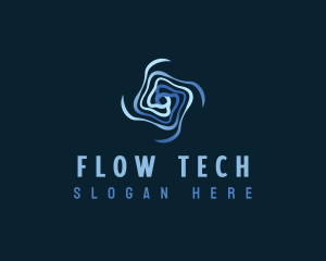 Motion Flow Vortex logo design