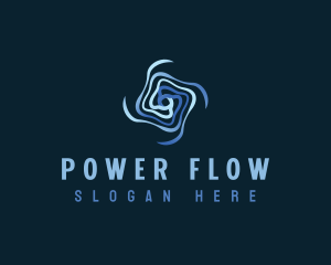 Motion Flow Vortex logo design