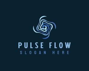 Motion Flow Vortex logo design