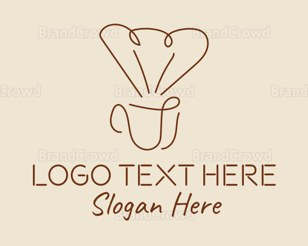 Minimalist Coffee Filter Logo